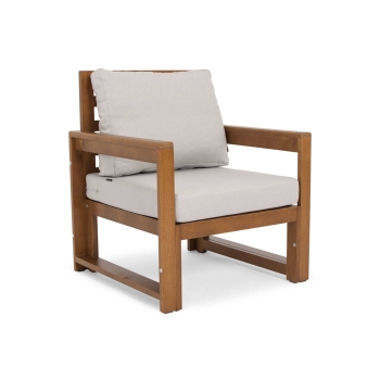 Set de mobilier de balcon MALTA pentru 2 persoane - maro/gri