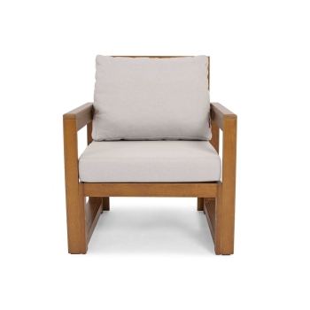 Set de mobilier de balcon MALTA pentru 2 persoane - maro/gri