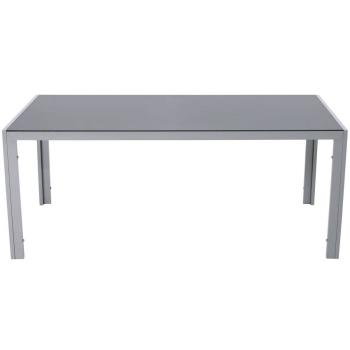 Masă de grădină din aluminiu VENECIA 180 x 90 cm - argintiu