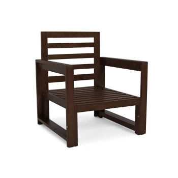 Set de balcon MALTA pentru 2 persoane - maro închis/gri