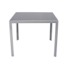 Mobilier de grădină din aluminiu VENECIA Masă 90cm și 4 scaune - Argintiu