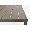 MODENA masă de grădină din aluminiu pentru 6 persoane 150 x 90 cm - maro