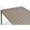 MODENA masă de grădină din aluminiu pentru 6 persoane 150 x 90 cm - maro
