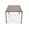 MODENA masă de grădină din aluminiu pentru 6 persoane 150 x 90 cm - maro