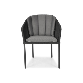 Set de grădină cu 6 locuri VICTORIA negru