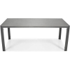 Masă de grădină PARMA din aluminiu 180 x 90 cm - negru