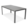 Masă de grădină PARMA din aluminiu 180 x 90 cm - negru