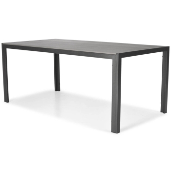 Masă de grădină PARMA din aluminiu 180 x 90 cm - negru