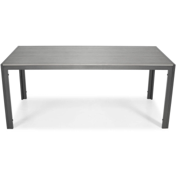 Masă de grădină PARMA din aluminiu 180 x 90 cm - negru