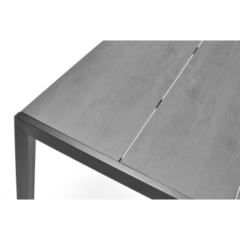 Masă de grădină PARMA din aluminiu 180 x 90 cm - negru