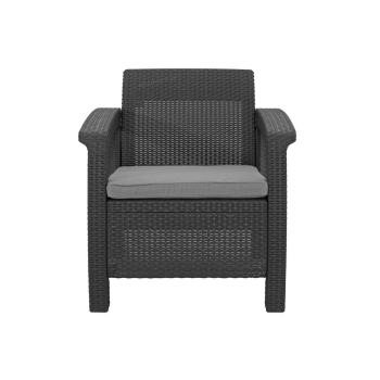 Mobilier de grădină CORFU REST 2 canapele și 2 fotolii - grafit