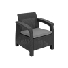Mobilier de grădină CORFU FIESTA + LYON 6 locuri - grafit