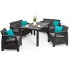 Mobilier de grădină CORFU FIESTA cu masă JULIE - grafit