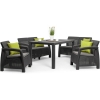 Mobilier de grădină CORFU FIESTA cu masă JULIE - grafit