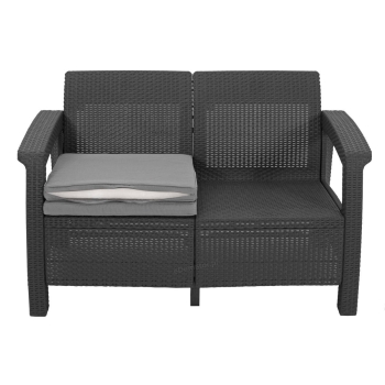 Mobilier de grădină CORFU FIESTA cu masă JULIE - grafit