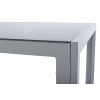 Masă de grădină din aluminiu pentru 6 persoane VENICE 150 x 90 cm - argintiu
