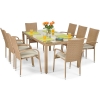 Set de grădină 6 piese Technorattan MALAGA masă 180 cm - bej