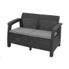 Mobilier de grădină CORFU SET cu 4 locuri - grafit