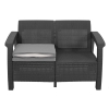 Mobilier de grădină CORFU SET cu 4 locuri - grafit