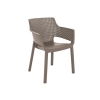 Mobilier de grădină Scaune de 10 locuri EVA + masă JULIE DOUBLE - cappuccino