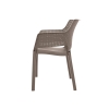 Mobilier de grădină Scaune de 10 locuri EVA + masă JULIE DOUBLE - cappuccino