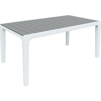 Masă de grădină cu 6 locuri HARMONY 160 x 90 cm - gri