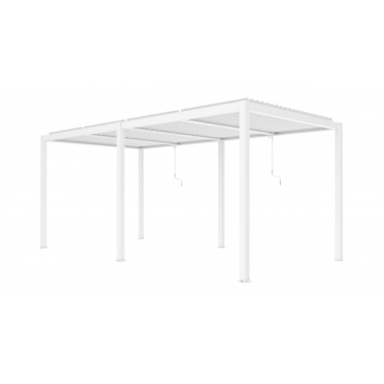 Pergola ogrodowa aluminiowa LUXE 3 x 5.8 m Biały z LED