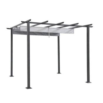 Pergola ogrodowa 300x300cm stal/poliester