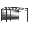 Pergola ogrodowa 305x366cm stal/włókno sztuczne
