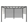 Pergola ogrodowa 305x366cm stal/włókno sztuczne