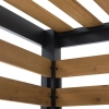 Pergola ogrodowa 313x191cm drewno cedrowe/stal