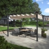 Pergola ogrodowa 366x274cm stal/tkanina