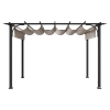 Pergola ogrodowa 366x274cm stal/tkanina