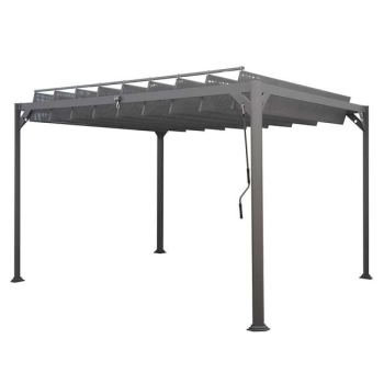 Pergola ogrodowa Maranda 295x355cm aluminium/włókno syntetyczne