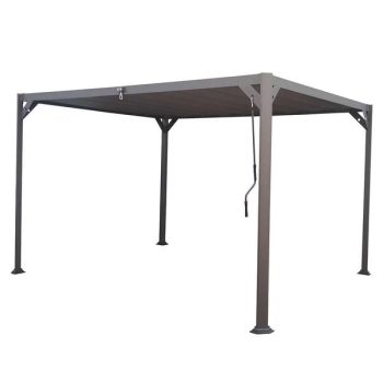 Pergola ogrodowa Maranda 295x355cm aluminium/włókno syntetyczne
