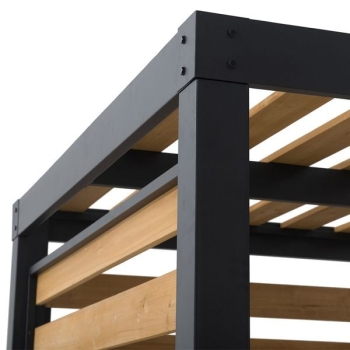 Pergola ogrodowa 313x191cm drewno cedrowe/stal