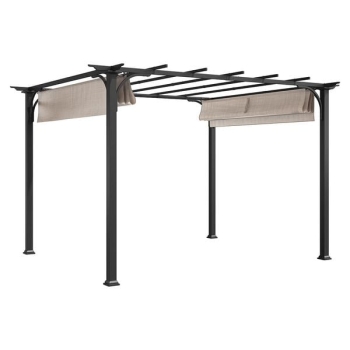 Pergola ogrodowa 366x274cm stal/tkanina