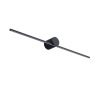 Kinkiet Modern Slim 60 cm czarny LED 3000K