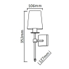 Kinkiet Casoli chrom 1xE14