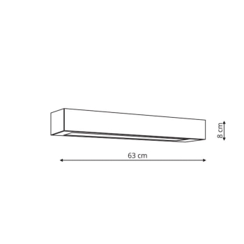 Kinkiet Ibros 63 cm biały IP44 LED CCT