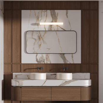 Kinkiet Linea 45 cm złoty LED CCT