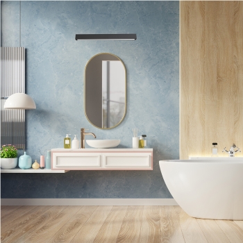 Kinkiet Ibros 93 cm czarny IP44 LED CCT