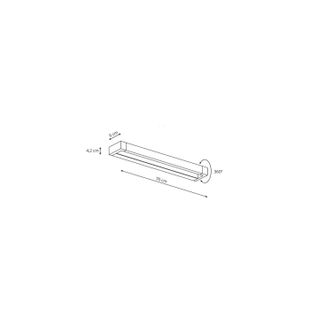Kinkiet ruchomy Cargo biały IP44 LED 4000K