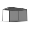 Zestaw Pergola ogrodowa aluminiowa Skyline 3 x 3 m Antracyt NORDVIC + Roleta 3 m