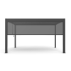 Zestaw Pergola ogrodowa aluminiowa Skyline 3 x 4 m Antracyt NORDVIK + Roleta 3 m