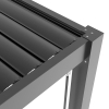 Pergola ogrodowa aluminiowa LUXE 3 x 5,8 m Antracyt z oświetleniem LED