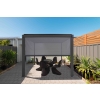 Zestaw Pergola ogrodowa MIRADOR 80 Solid 3 x 4 m Antracyt + Roleta 3 m