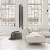 Baie radiator CUBIC 2 negru 230x1660mm 472W conexiune încălzire L Imers