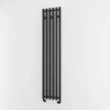 Radiator de baie DECO 1 negru 205x1000mm 246W conexiune încălzitor P Imers