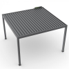 Pergola ogrodowa aluminiowa elektryczna LUXE 3 x 4 m Antracyt z oświetleniem LED